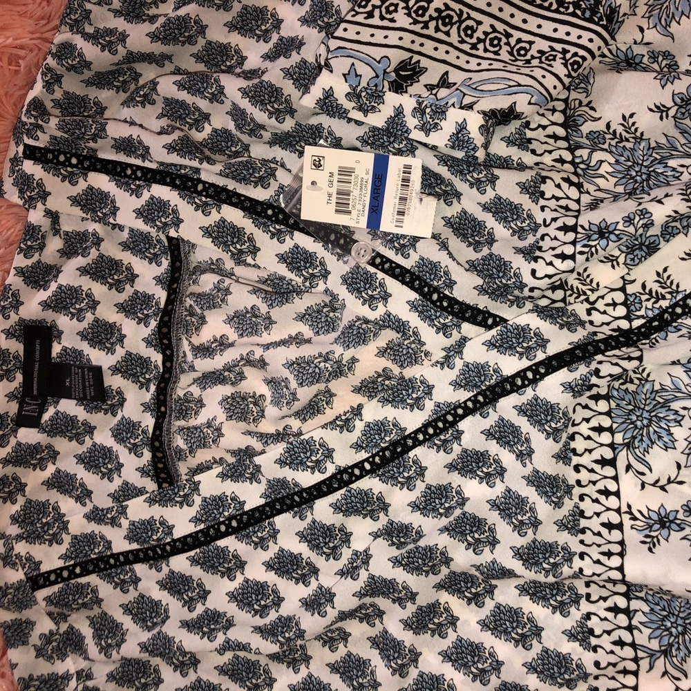 INC Floral Blouse